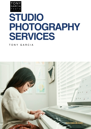 Professional Studio Photography Services - Tony Garcia