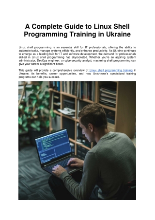 Linux Shell Programming Training in Ukraine