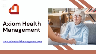 Axiom Health Care to Introduce New Therapy Models to Provide Relief for Patients