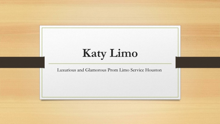 katy limo