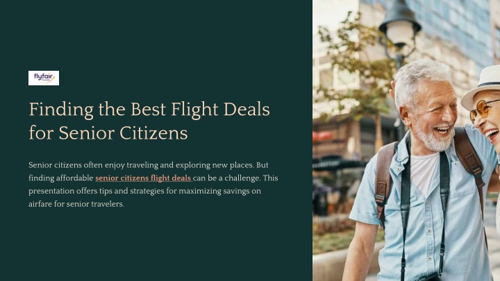 finding the best flight deals for senior citizens