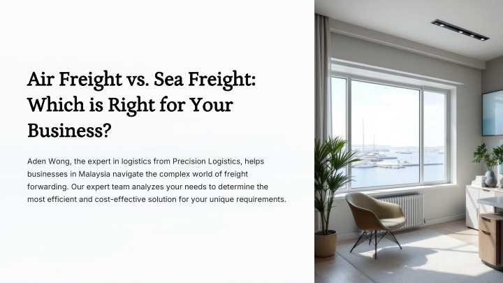 air freight vs sea freight which is right