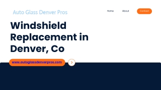 Windshield Replacement in Denver, Co - Auto Glass Denver Pros