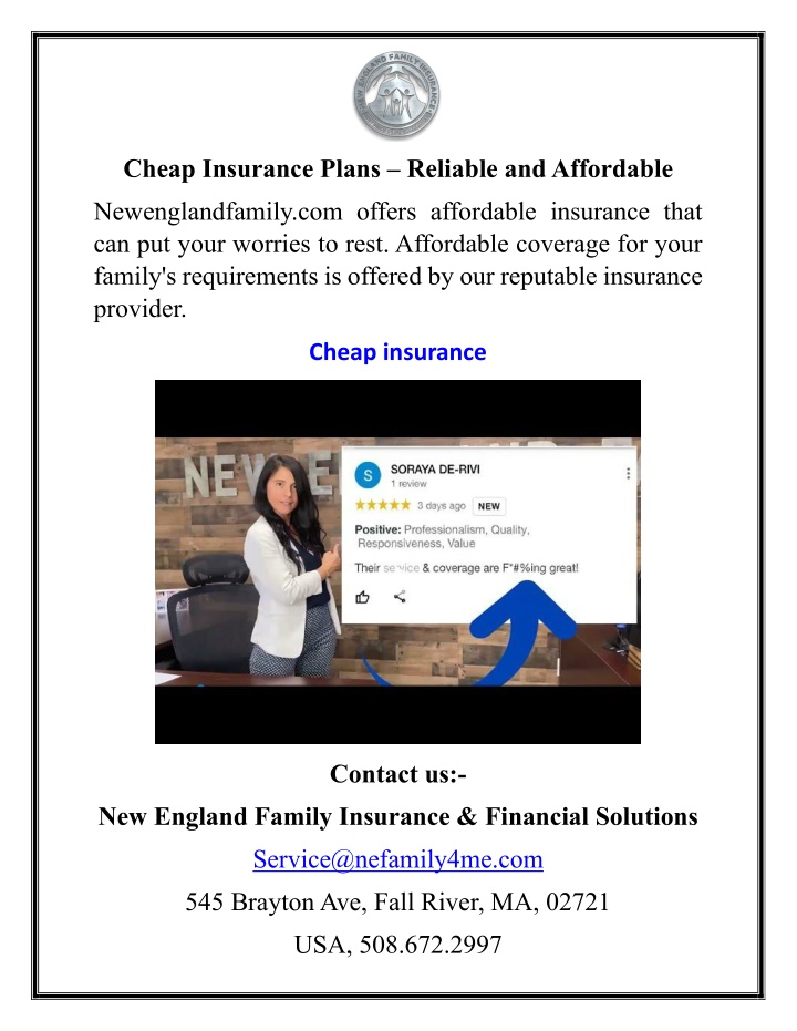 cheap insurance plans reliable and affordable