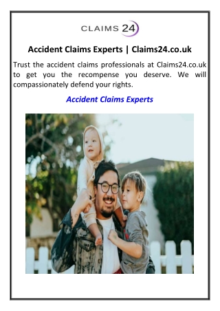 Accident Claims Experts | Claims24.co.uk