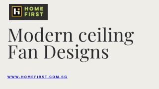modern ceiling fan designs