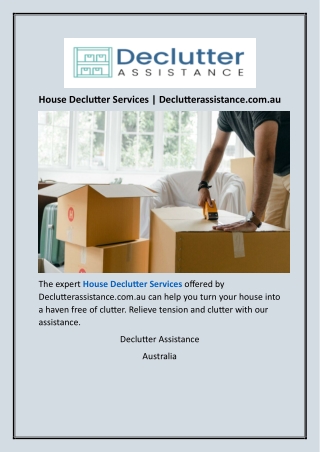 house declutter services declutterassistance