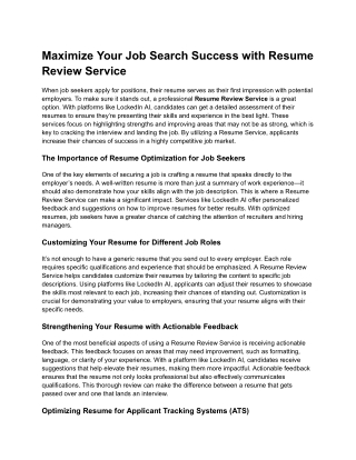 Maximize Your Job Search Success with Resume Review Service - Google Docs (1)