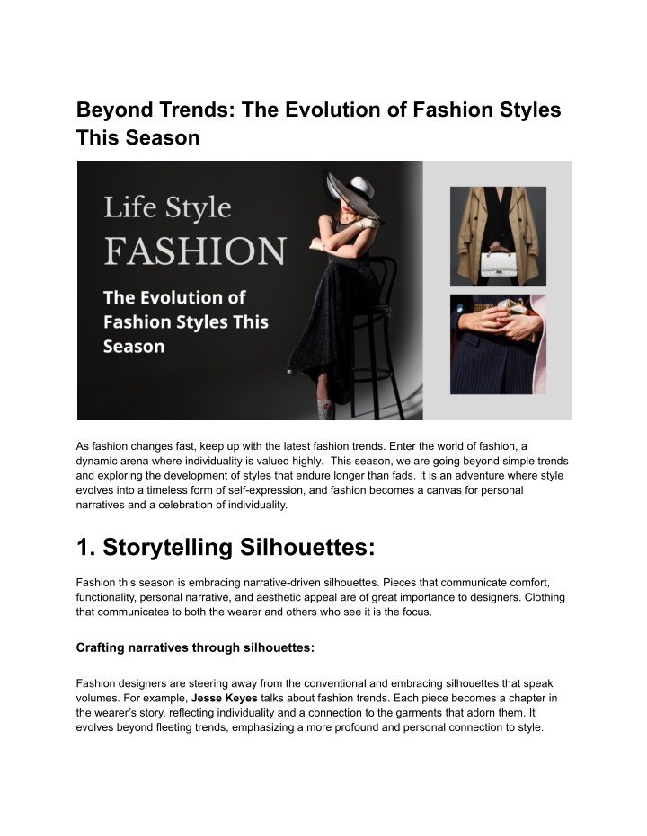 beyond trends the evolution of fashion styles