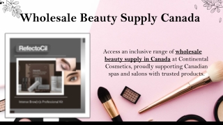 Wholesale Beauty Supply Canada