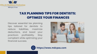 Tax Planning for Dentists: A Step-by-Step Approach to Success