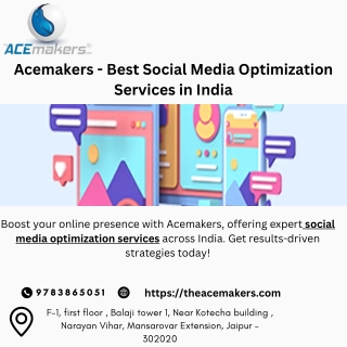 Top Social Media Optimization Services in India - Acemakers