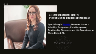 A Licensed Mental Health Professional Counselor Michigan