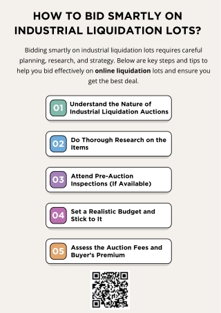 how to bid smartly on industrial liquidation lots