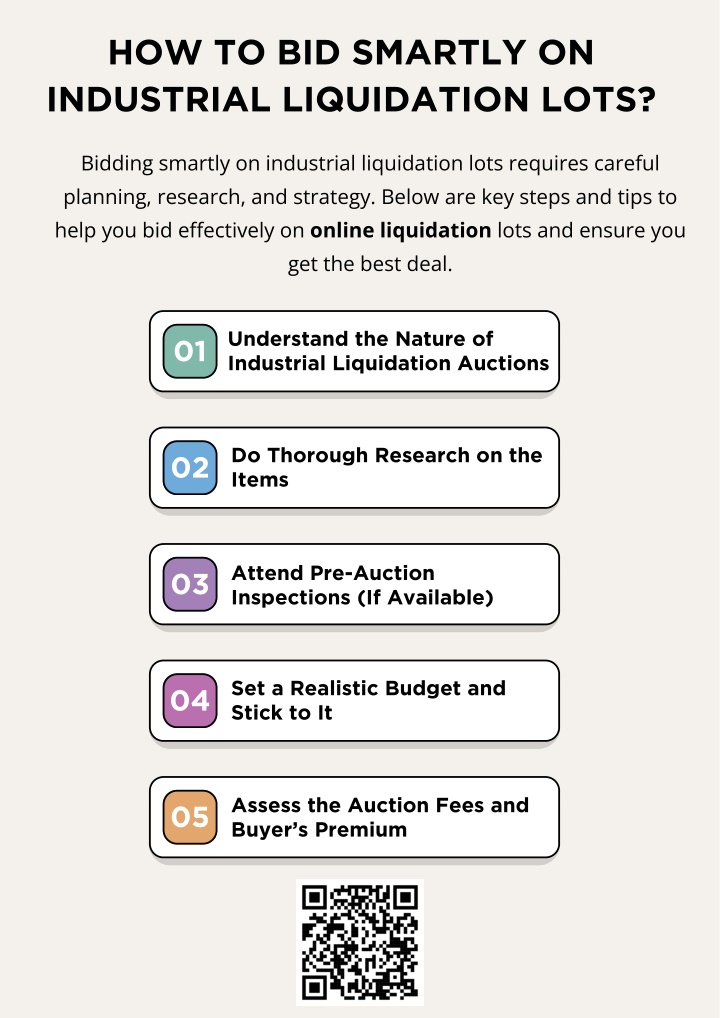 how to bid smartly on industrial liquidation lots