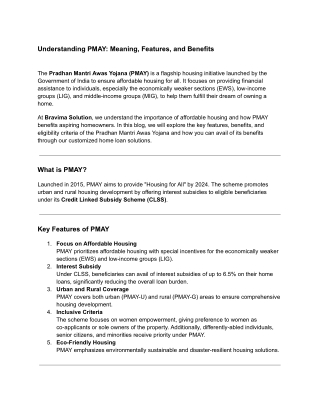 Understanding PMAY_ Meaning, Features, and Benefits