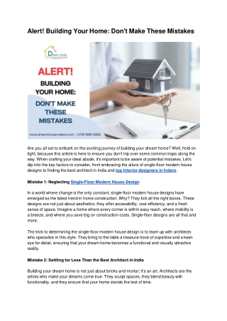 alert building your home don t make these mistakes