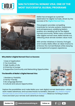 Malta's Digital Nomad Visa: One of the Most Successful Global Programs