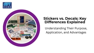 Stickers vs. Decals: Key Differences Explained