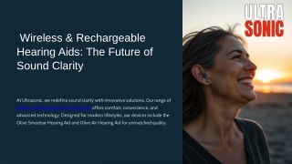 Wireless & Rechargeable Hearing Aids: The Future of Sound Clarity