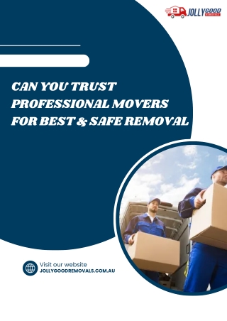 Can You Trust Professional Movers for Best & Safe Removal