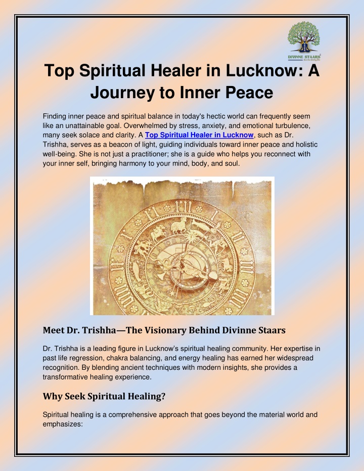 top spiritual healer in lucknow a journey