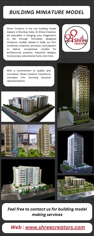 Top Building Miniature Model Making Firm in India - Shree Creators