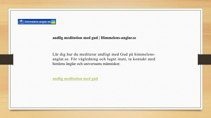 andlig meditation med gud himmelens anglar se