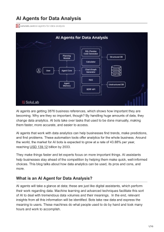 AI Agents for Data Analysis