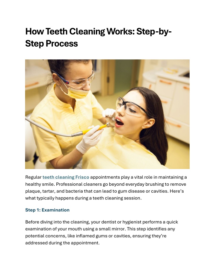 how teeth cleaning works step by step process