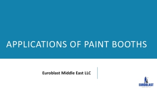 Applications of Paint Booths