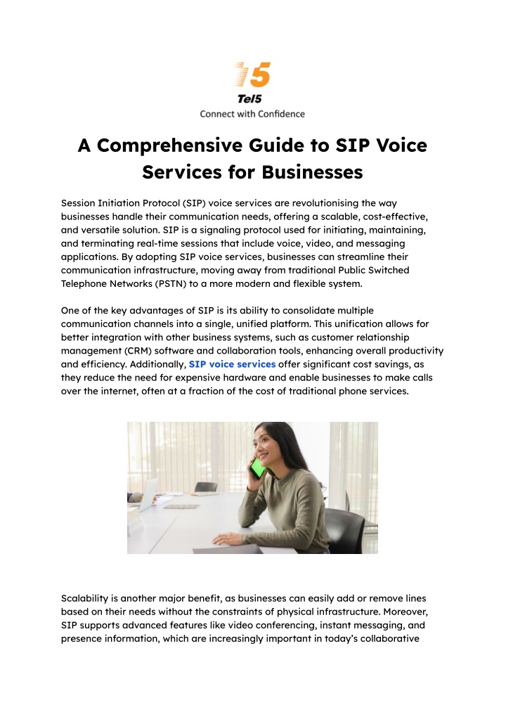 a comprehensive guide to sip voice services