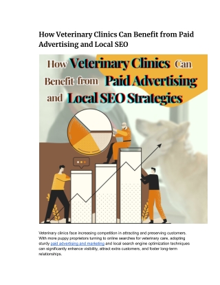 How Veterinary Clinics Can Benefit from Paid Advertising and Local SEO Strategies