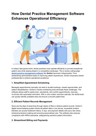 how dental practice management software enhances