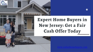 Expert Home Buyers in New Jersey: Get a Fair Cash Offer Today