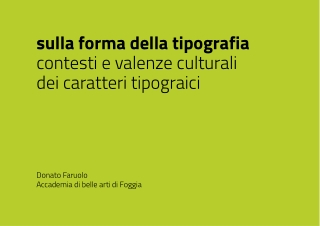 Sulla forma della tipografia