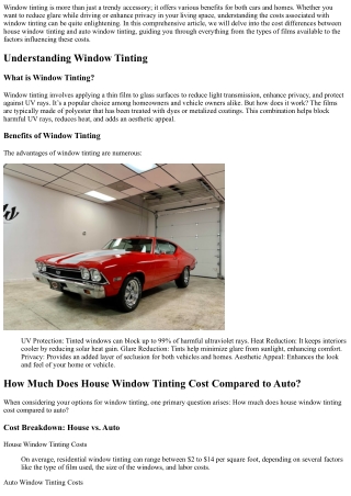 window tinting is more than just a trendy