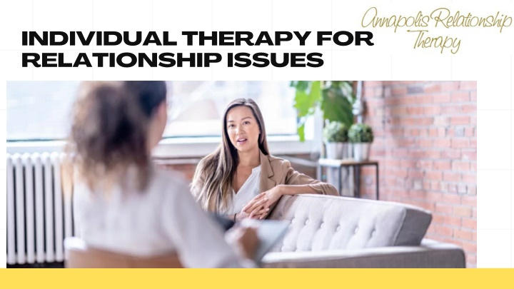 individual therapy for relationship issues