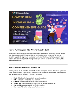 how to run instagram ads a comprehensive guide