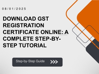 How to Download GST Registration Certificate from GST Portal - Easy Step-by-Step