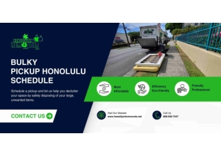 Bulky Pickup Honolulu Schedule