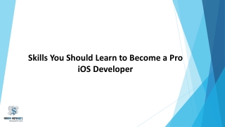 skills you should learn to become