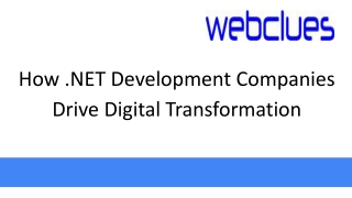 how net development companies drive digital