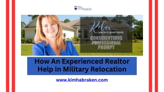 How An Experienced Realtor Help in Military Relocation