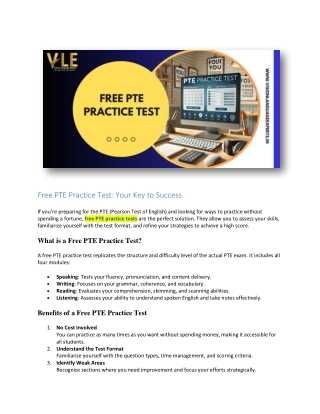 Free PTE Practice Test: Your Key to Success