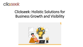 clickseek clickseek holistic solutions