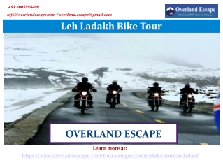 Leh Ladakh Bike Tour