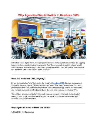 Why Agencies Should Switch to Headless CMS