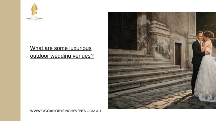 what are some luxurious outdoor wedding venues