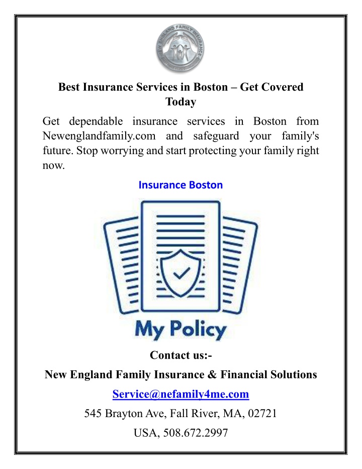 best insurance services in boston get covered